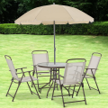 french aluminum patio adjustable chair and glass table outdoor furniture garden furniture set